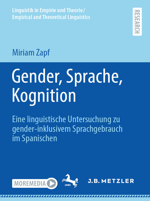 Title details for Gender, Sprache, Kognition by Miriam Zapf - Available